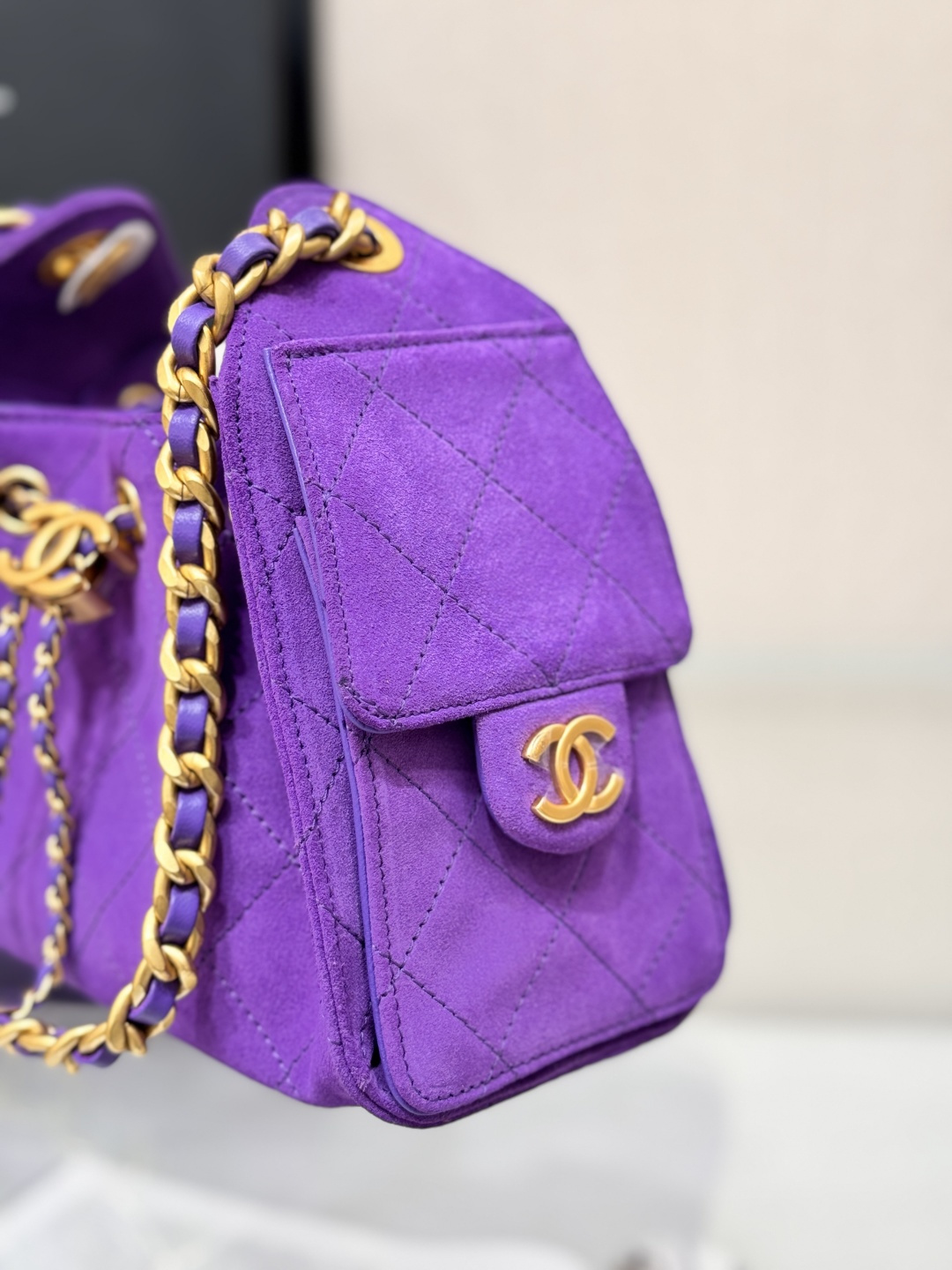 25Bag Mini Drawstring Bag（Violet） - Mocuir