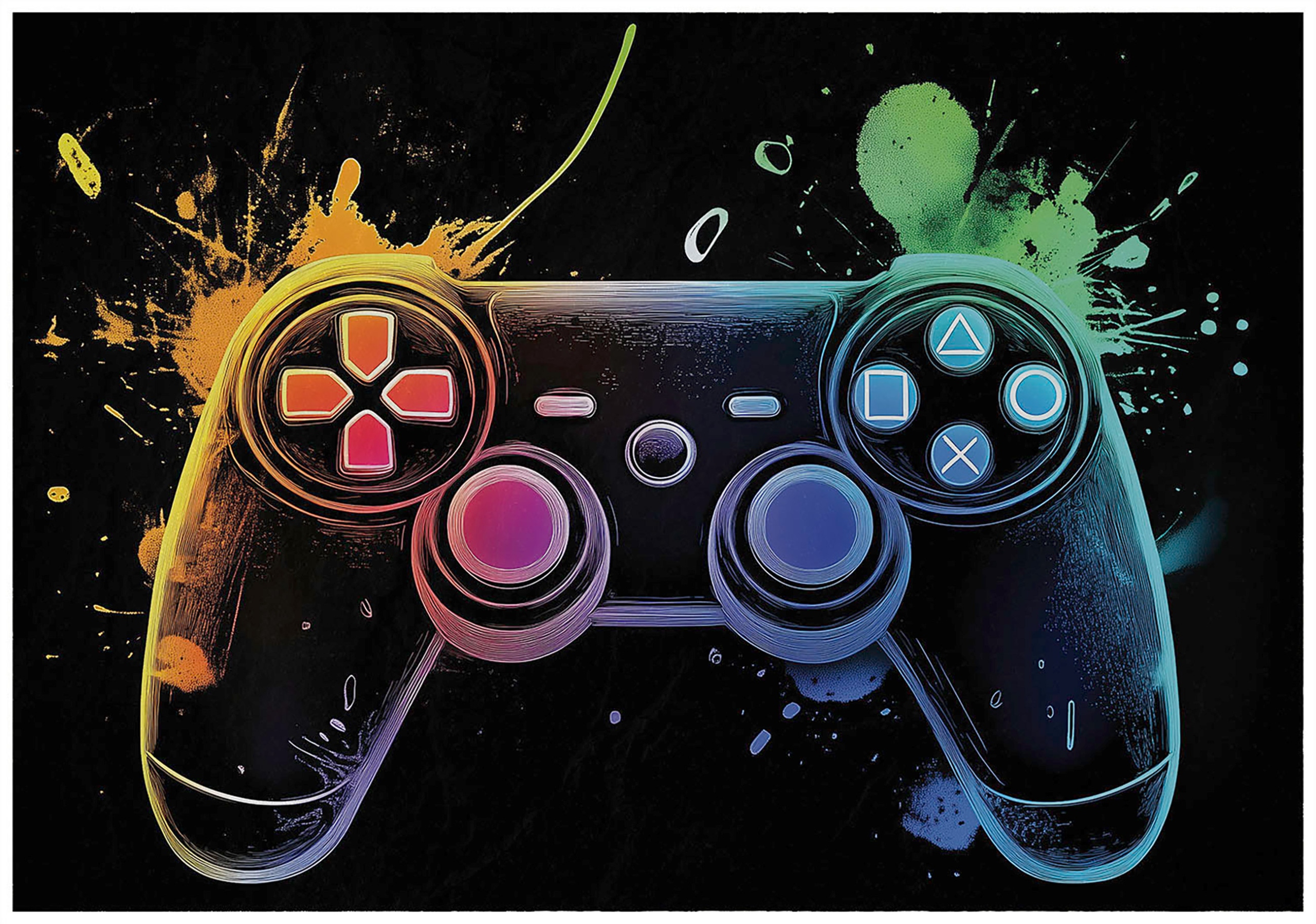 Wall mural for boys gaming wallpaper Youth graffiti