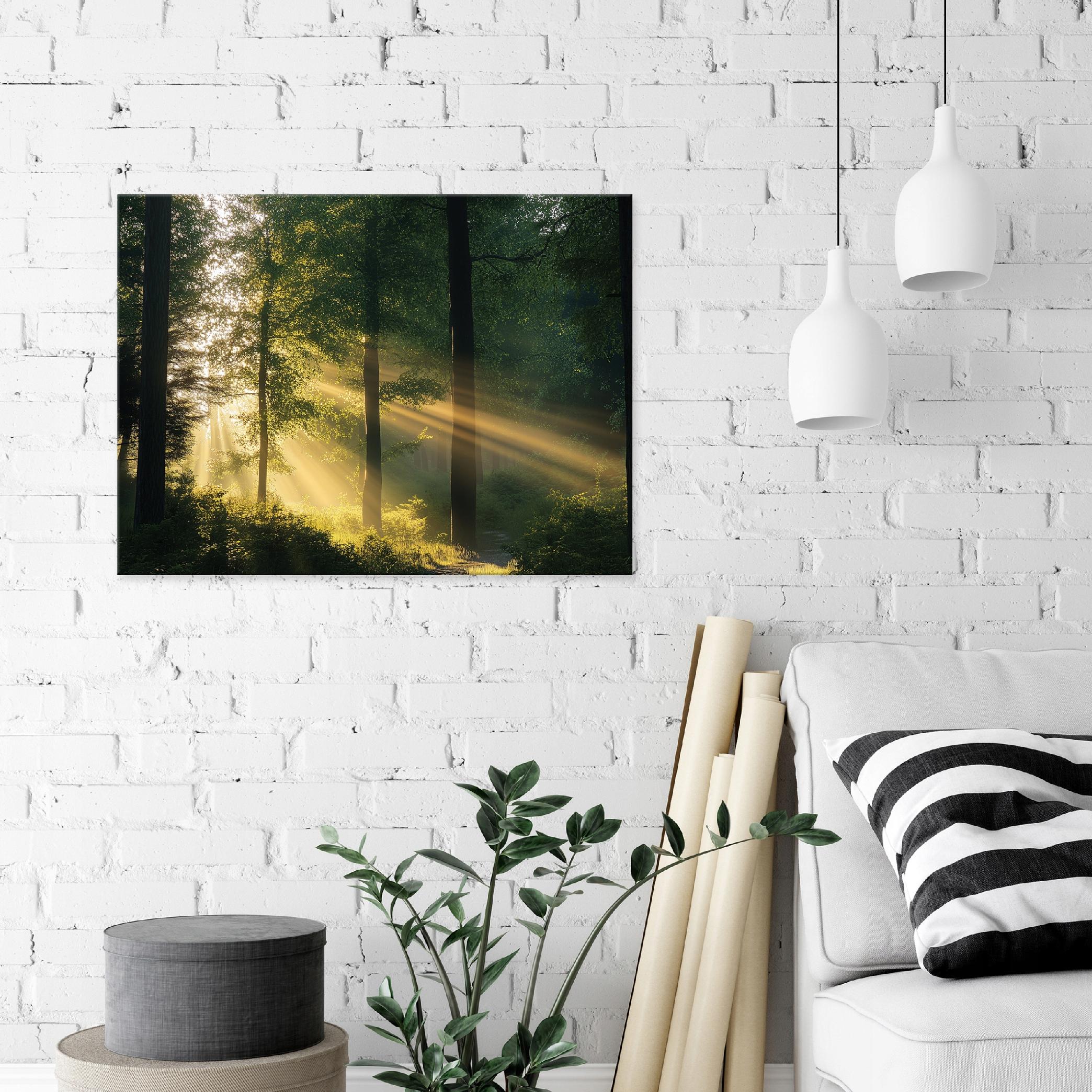 Canvas painting wall forest nature trees for bedroom living room kitchen 40x30