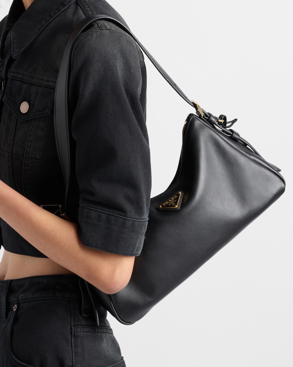Aim??e Medium Leather Shoulder Bag