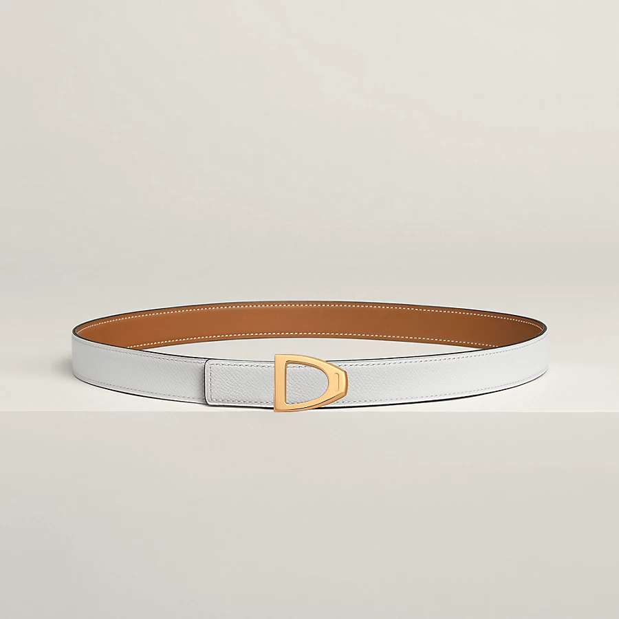 Cavaliere belt buckle & Reversible leather strap 24 mm