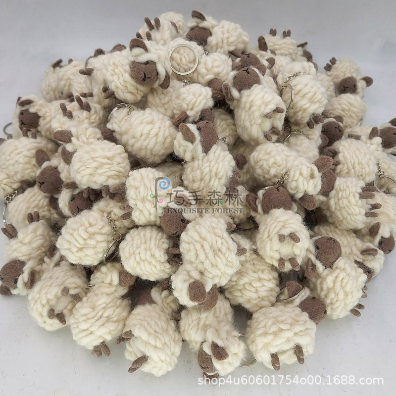 Wool felt pendant cute plush toy