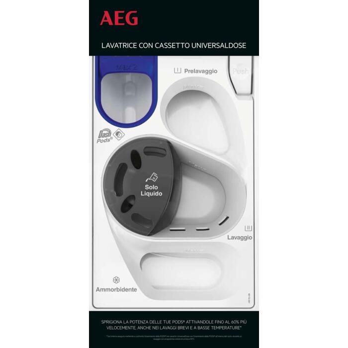 AEG - Lavatrice LR8H94GBY 9 Kg Classe A-Bianco/oblò nero