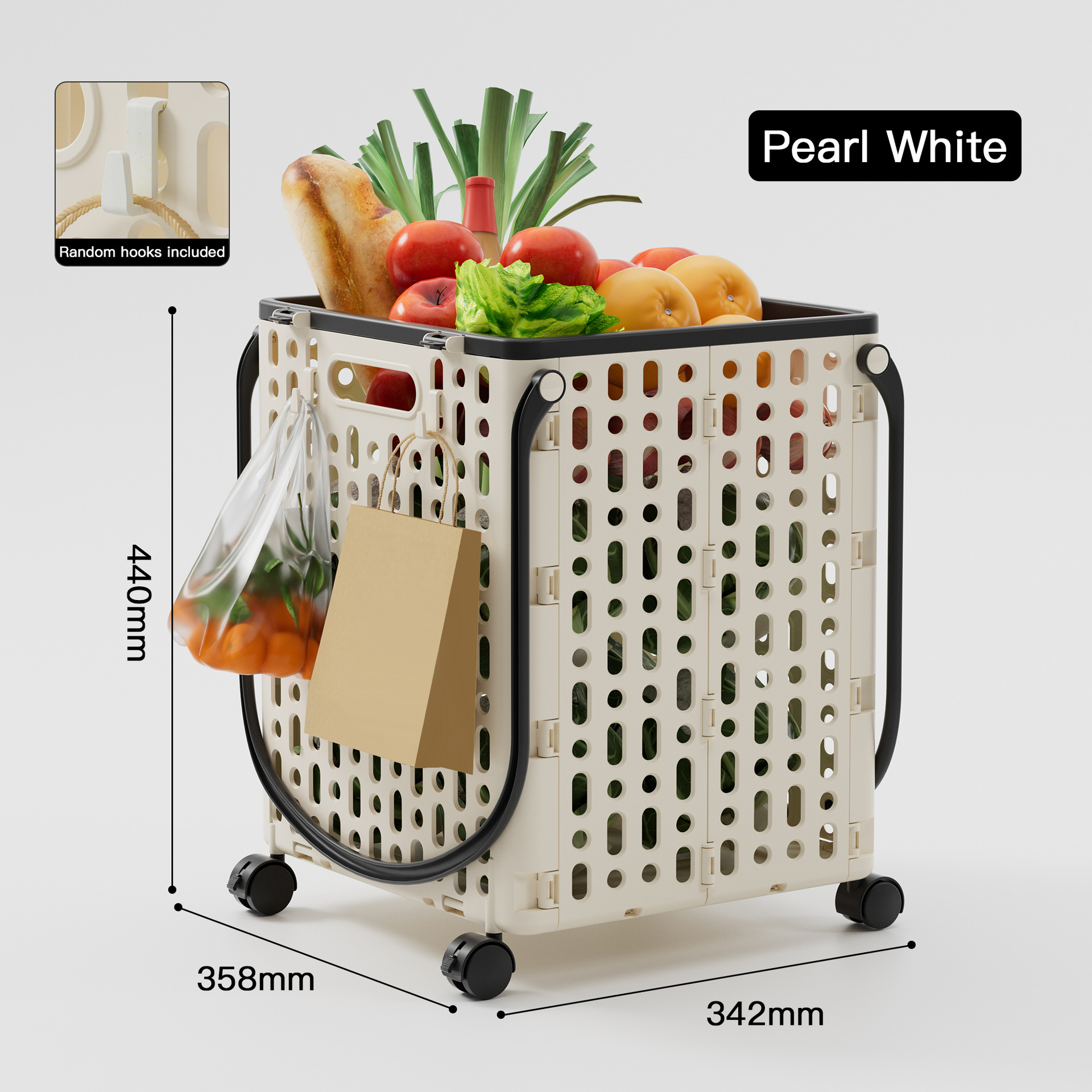Household shopping cart folding trolley portable express trolley wheeled grocery shopping cart