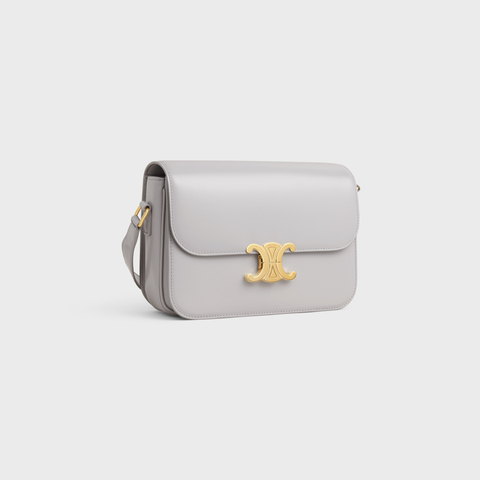 CLASSIQUE TRIOMPHE BAG IN SHINY CALFSKIN CLOUDY GREY