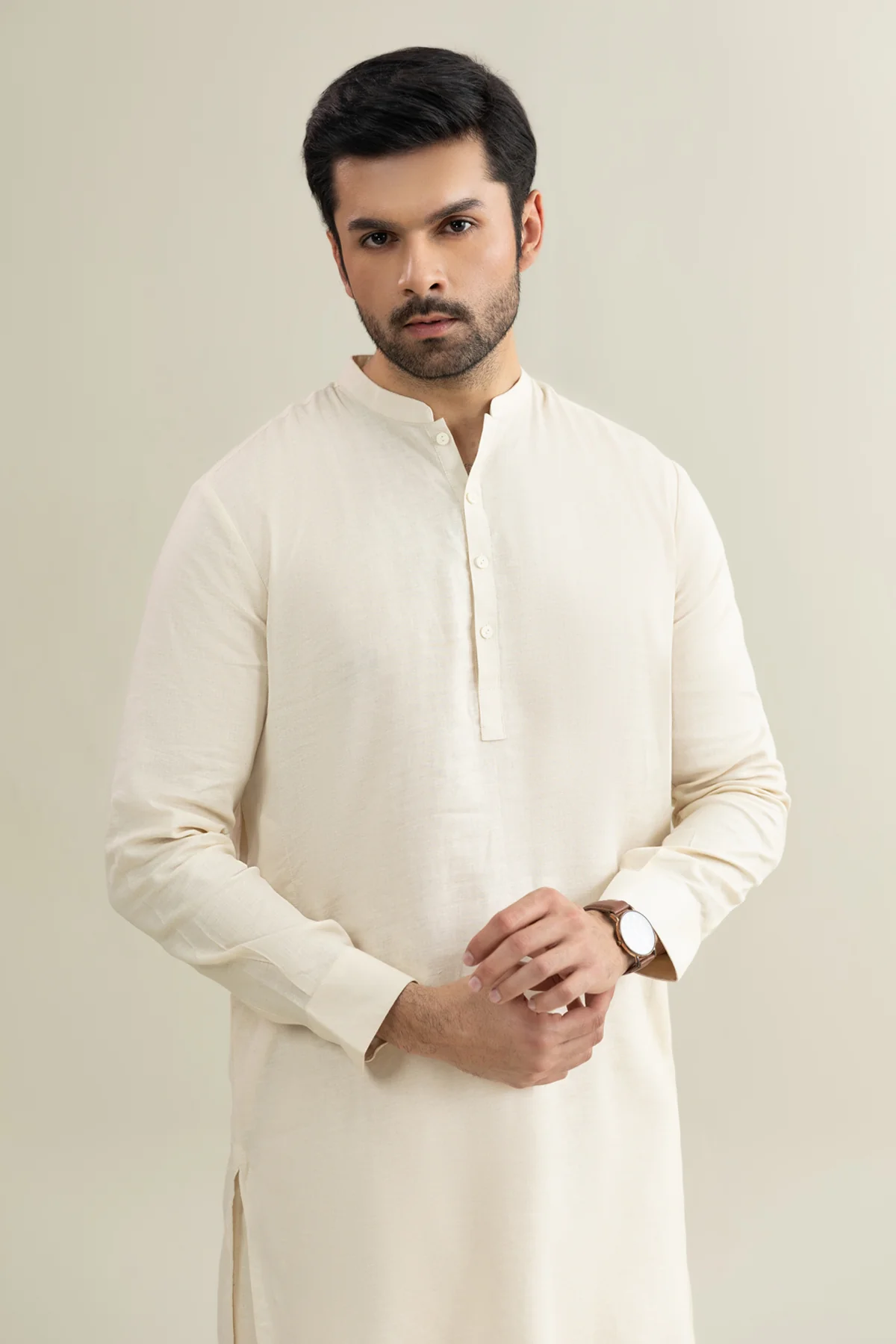 Band Collar Suit - SMS210425