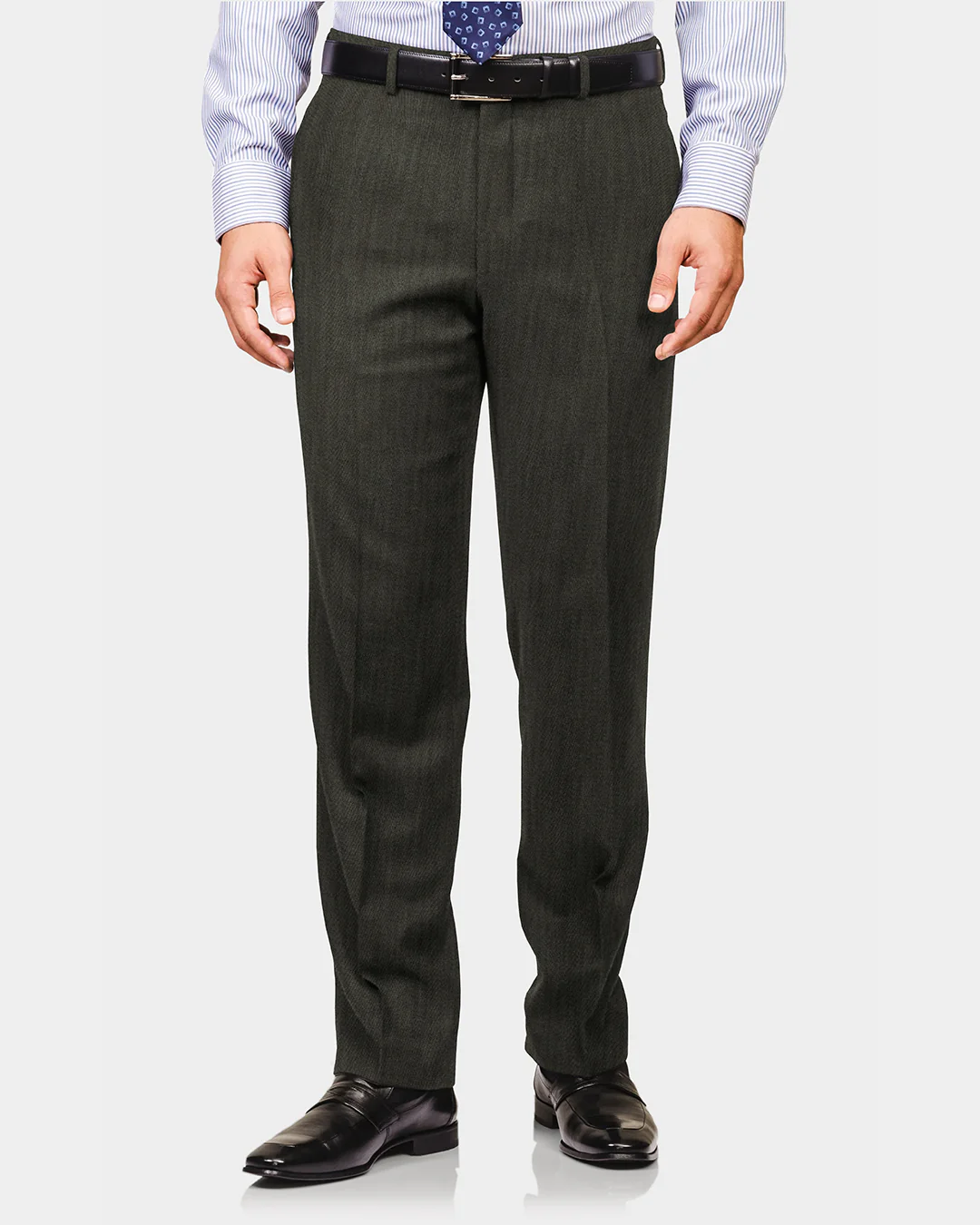 Brown Grey Twill Suit