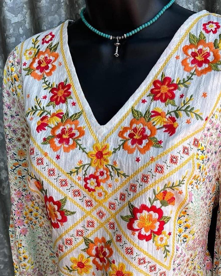 Women The Vaquera Embroidered Top
