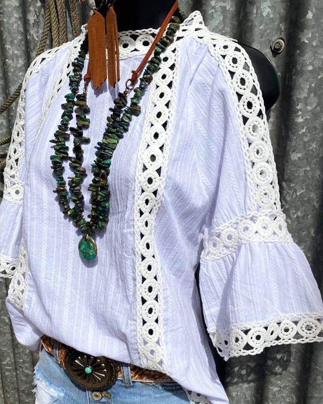 Women Summer Lace Top
