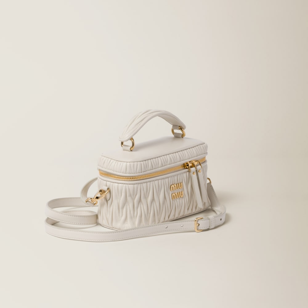 Matelassé nappa leather shoulder bag