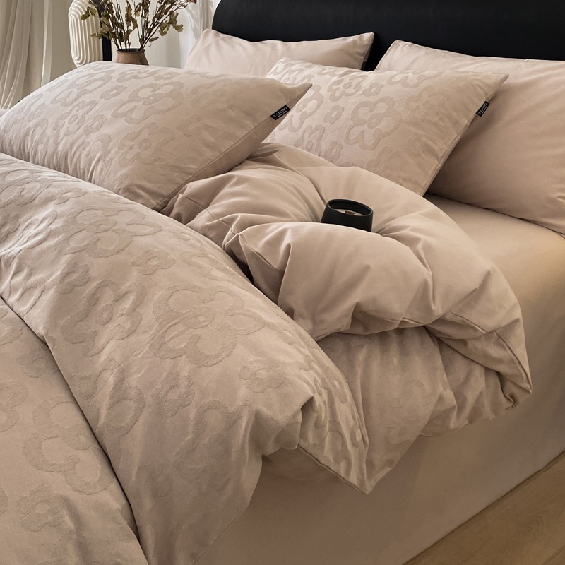 Long-staple cotton bed set of four 100% cotton 60 cotton jacquard quilt cover bed linen