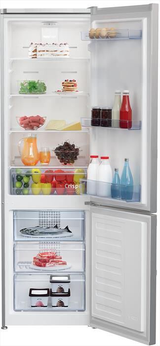 BEKO - Frigorifero combinato RCNA305K40SN Classe E 266 lt-Silver