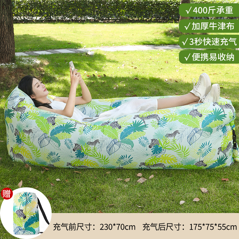 Outdoor Lazy Inflatable Sofa Air Mattress Nap Internet Popular Air Cushion Bed Folding Single Person Portable Camping Chair
