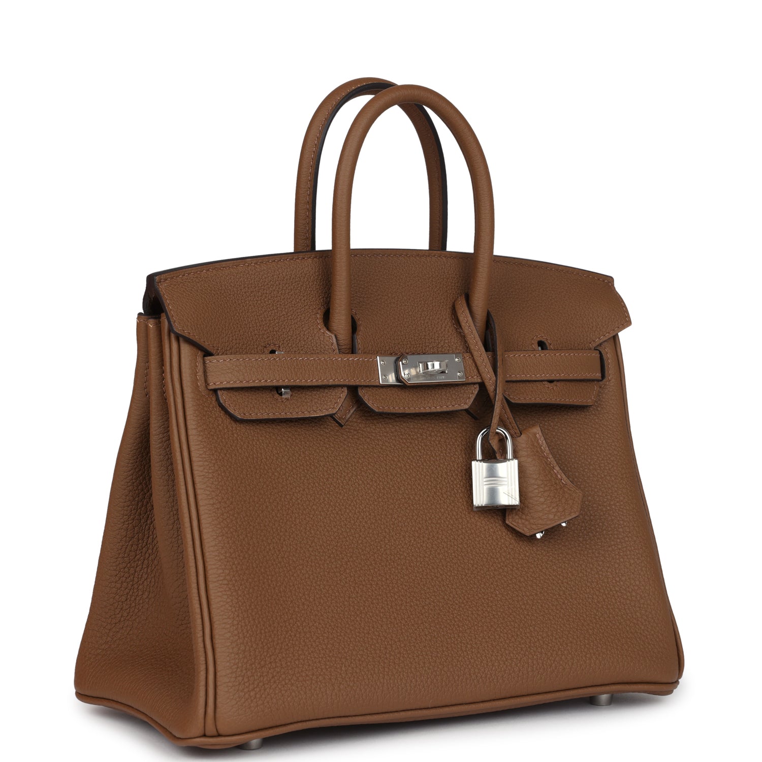 Birkin 25 Alezan Togo Palladium Hardware