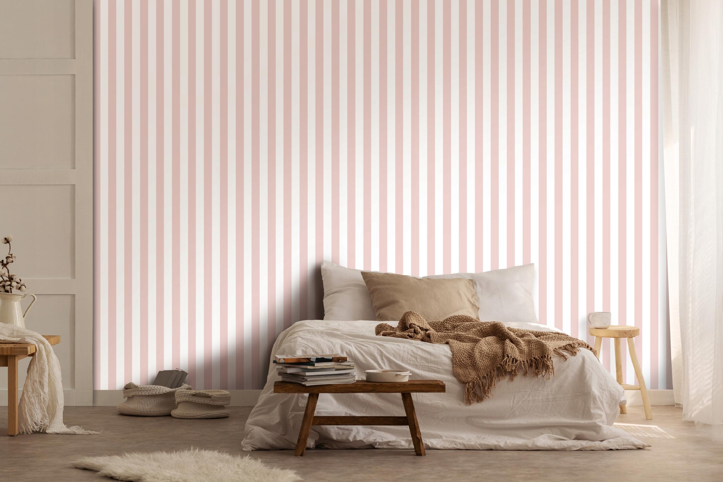 Pink stripes wallpaper for girls wallpaper