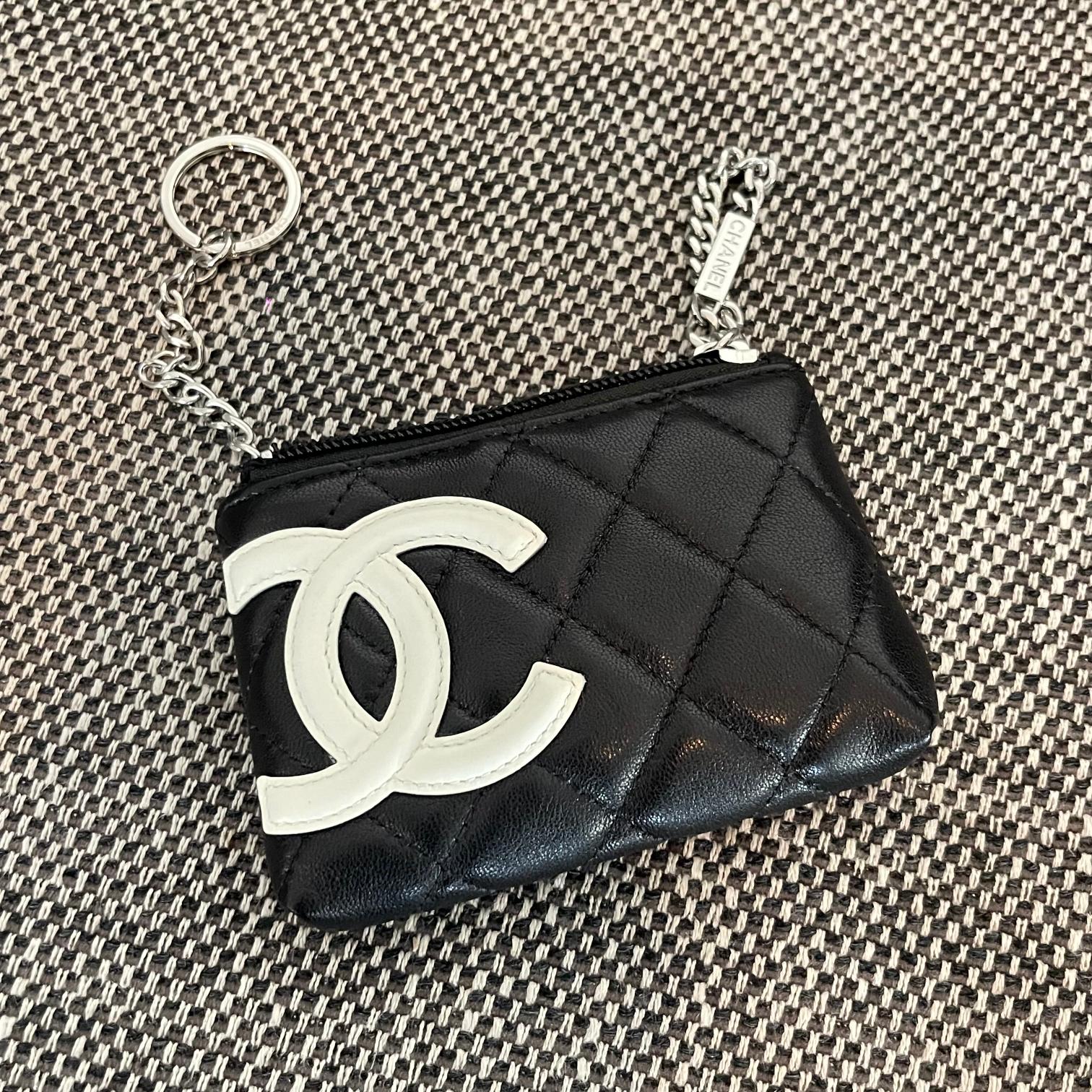 Cambon Quilted Lambskin Coin Purse&Card Holder - Mocuir