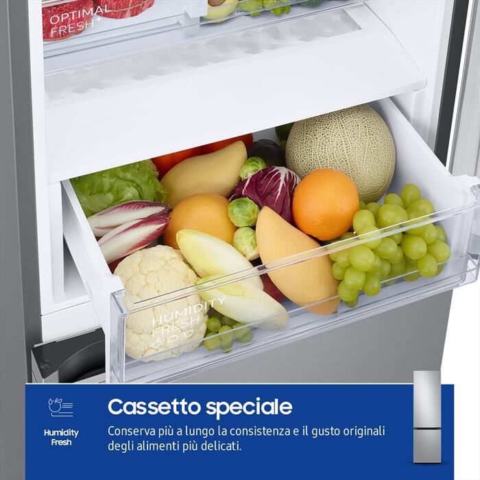 SAMSUNG - Frigorifero combinato RB38C607AS9/EF Classe A-METAL INOX