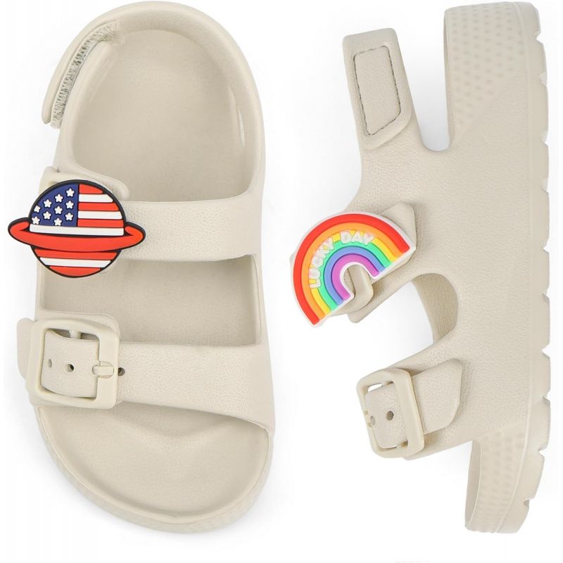 Toddler Boys Girls Double Buckle Sandals