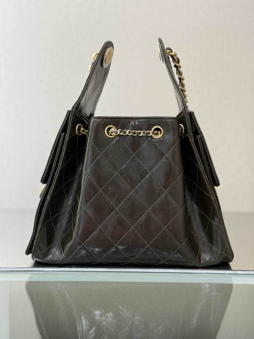 25Bag Medium Drawstring Bag(Dark Green) - Mocuir