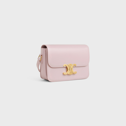 TEEN TRIOMPHE BAG IN SHINY CALFSKIN PASTEL PINK