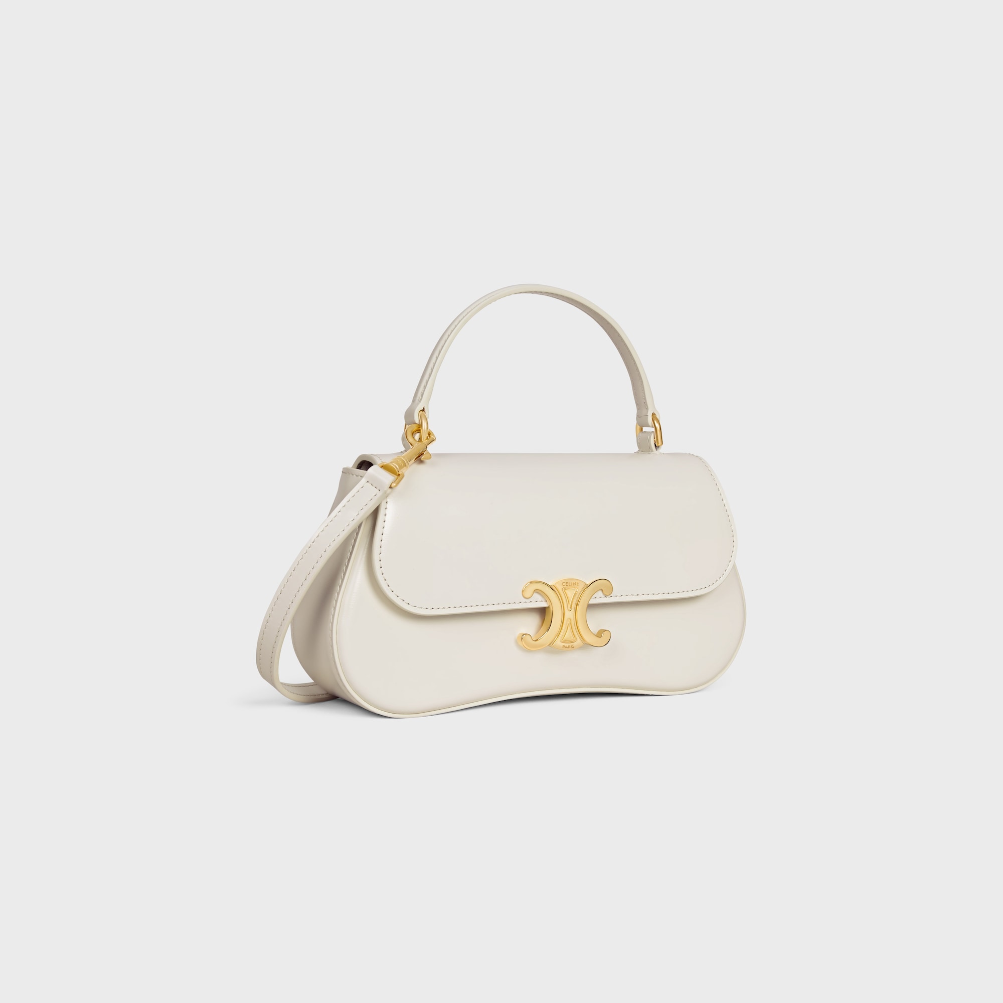 TEEN LOLA IN SHINY CALFSKIN WHITE COTTON