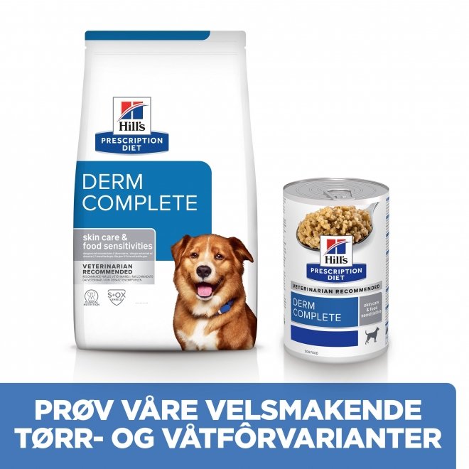 Hill's Prescription Diet Canine Derm Complete Skin Care & Food Sensitivities