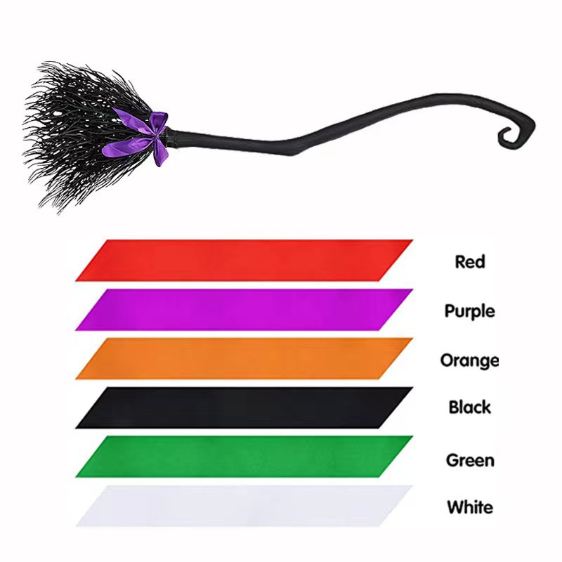 Halloween witch broom decoration