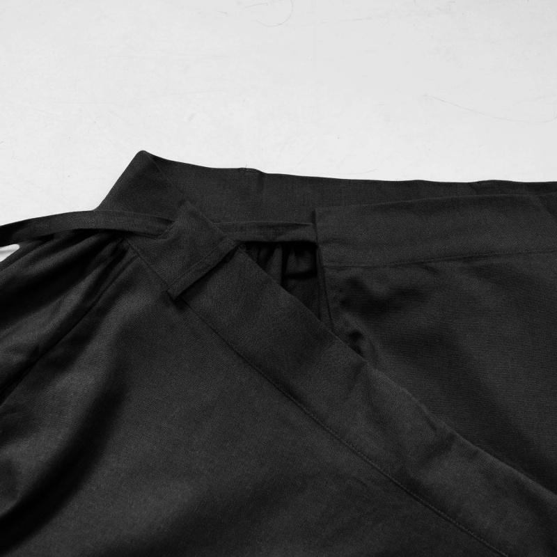 Women's Linen Wrap Skirt Casual