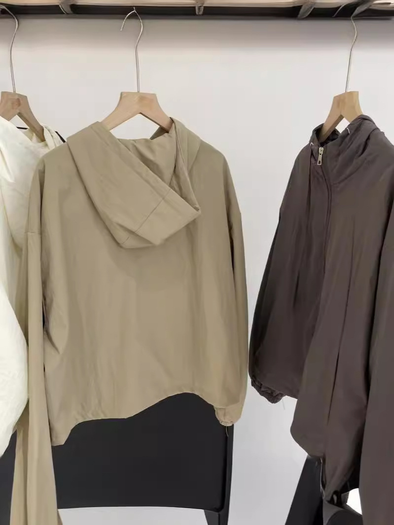 Thin high-end joker drawstring casual coat in summer