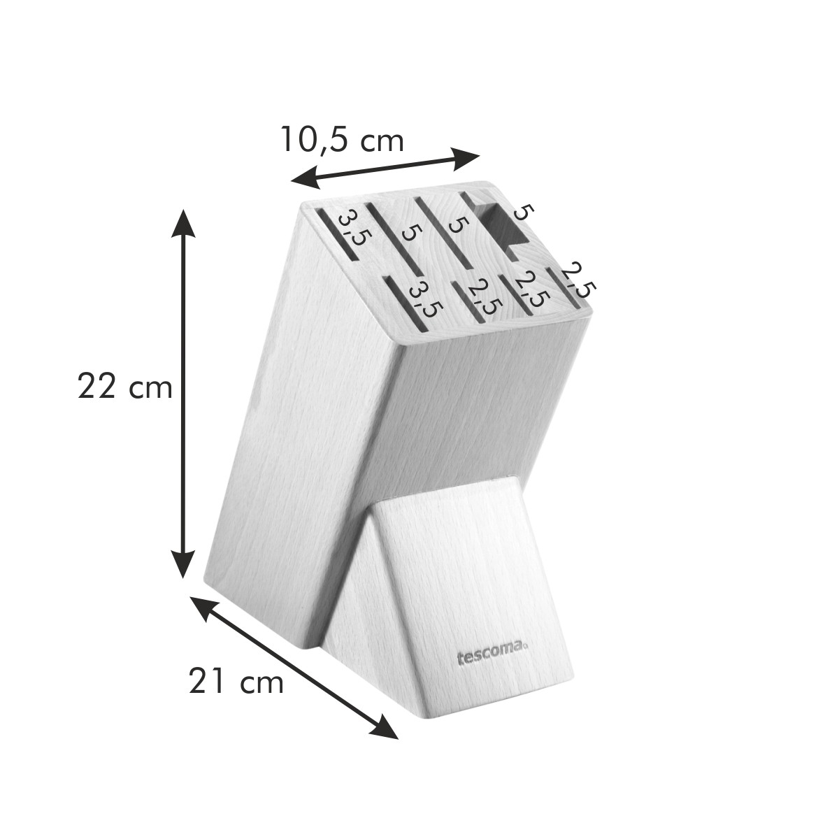 Blok NOBLESSE pro 8 nožů, nůžky na drůbež / ocílku