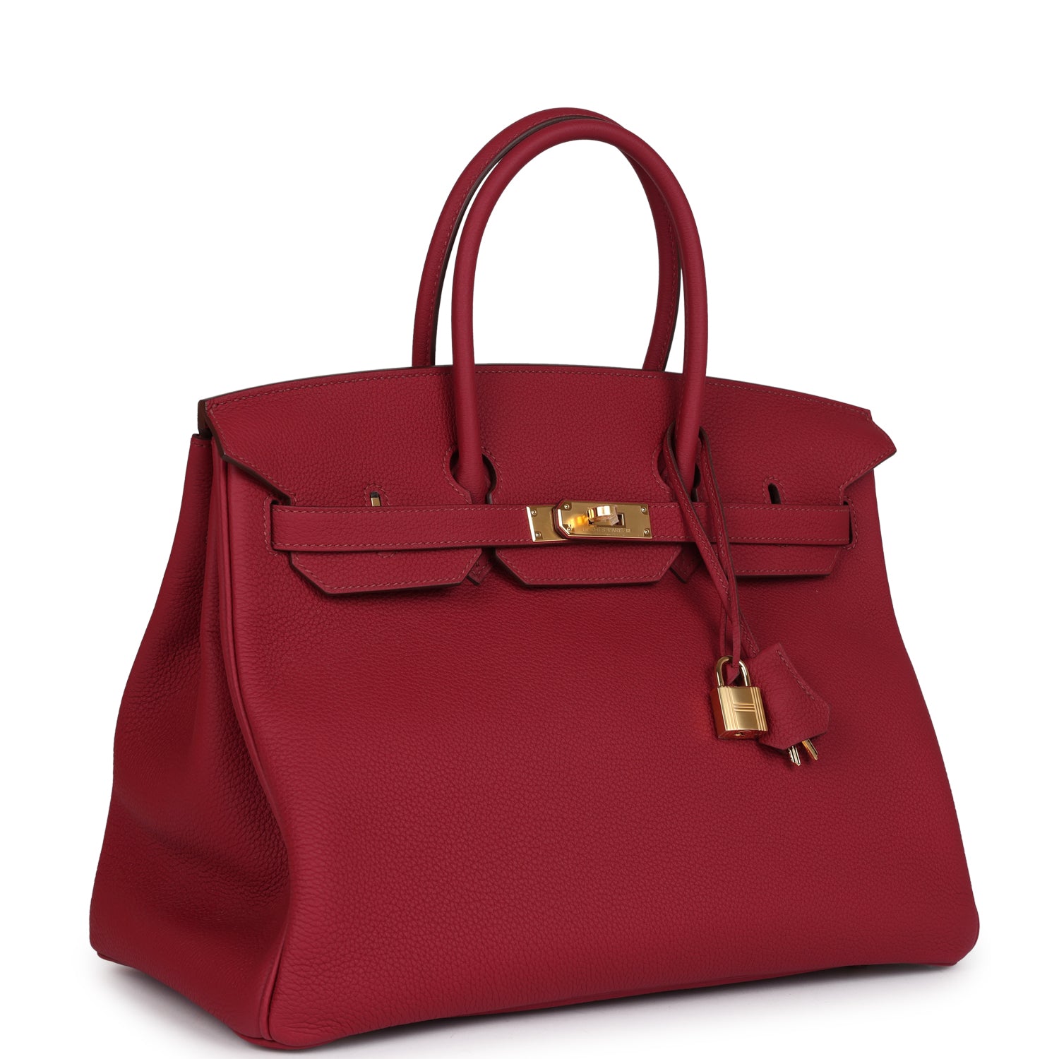 Birkin 35 Rubis Togo Gold Hardware