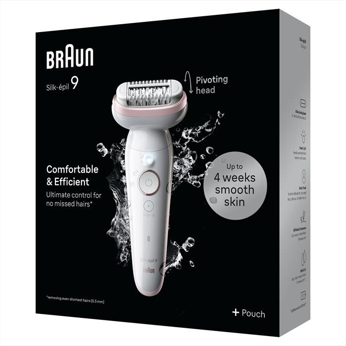 BRAUN - Epilatore SILK-ÉPIL 9 9-000-BIANCO/ROSA