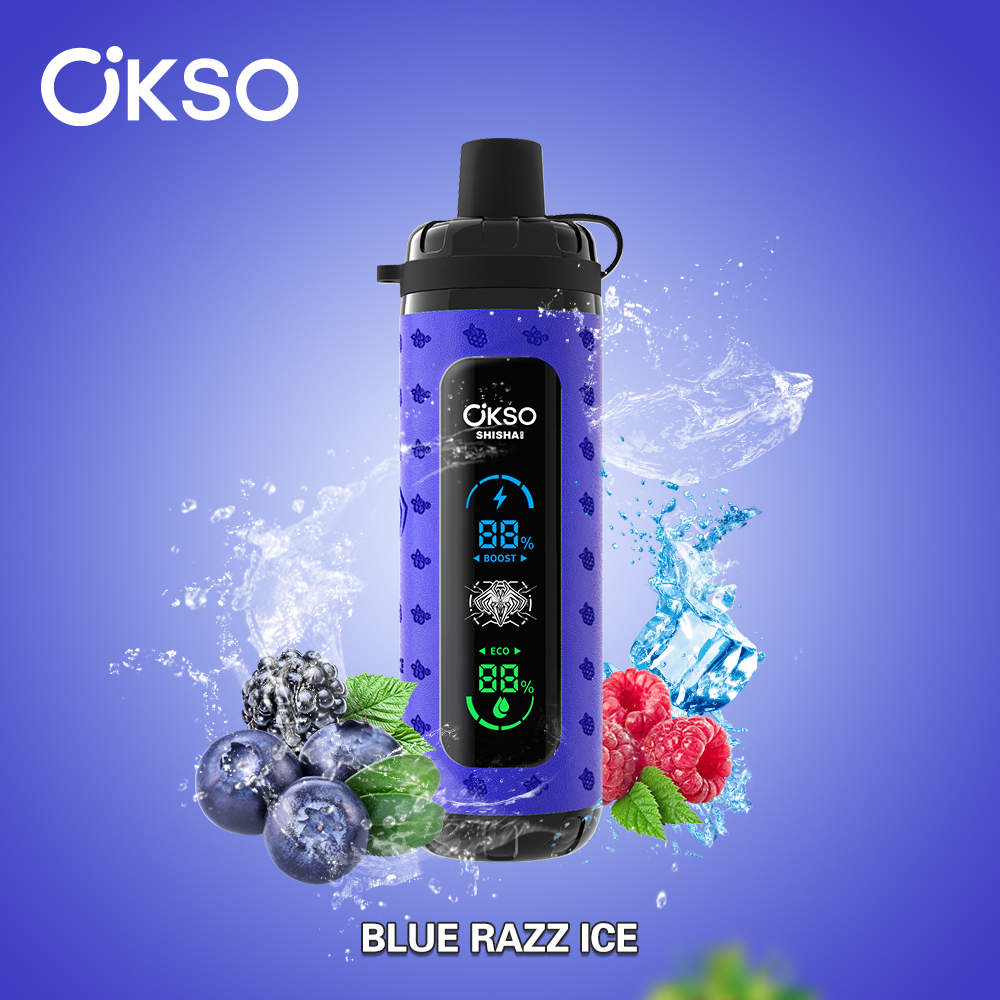 （3 pieces）OKSO ShiSha Max 40000 40K Puffs Newest LED Display Leather Disposable Vape Pen