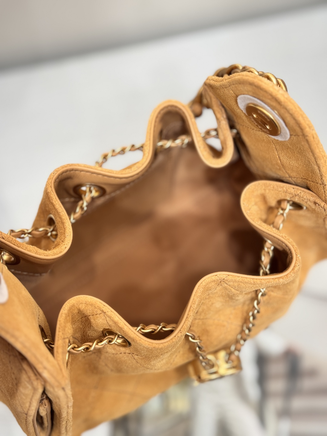 25Bag Mini Drawstring Bag（Ginger Yellow） - Mocuir