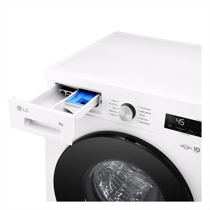 LG - Lavatrice AI DD F4NX1009NWB SERIE X1 9kg Classe A-Ivory White