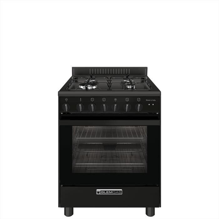 GLEM GAS - Cucina SA66TMBK Classe A-Nero Carbone