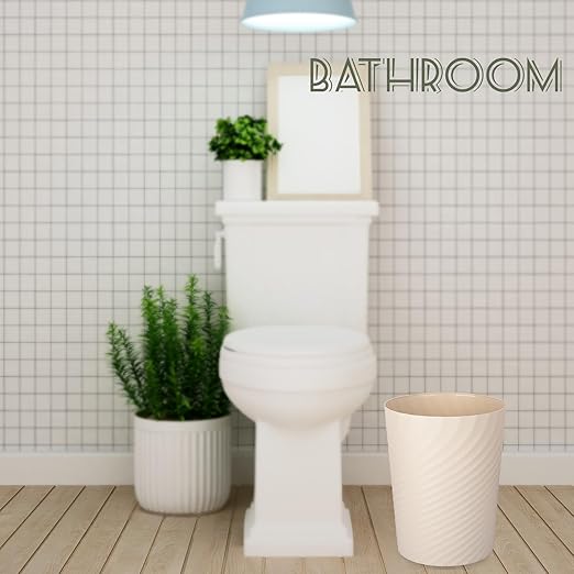 SMARTTOSS Plastic Small Trash Can Wastebasket