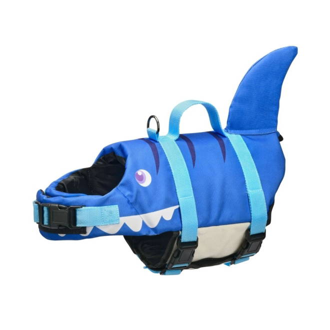 Little&Bigger Hai Flytevest til Hund Blå