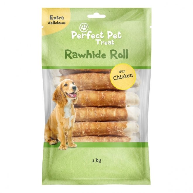 Perfect Pet Tyggerulle med kylling 18 cm 15-pk