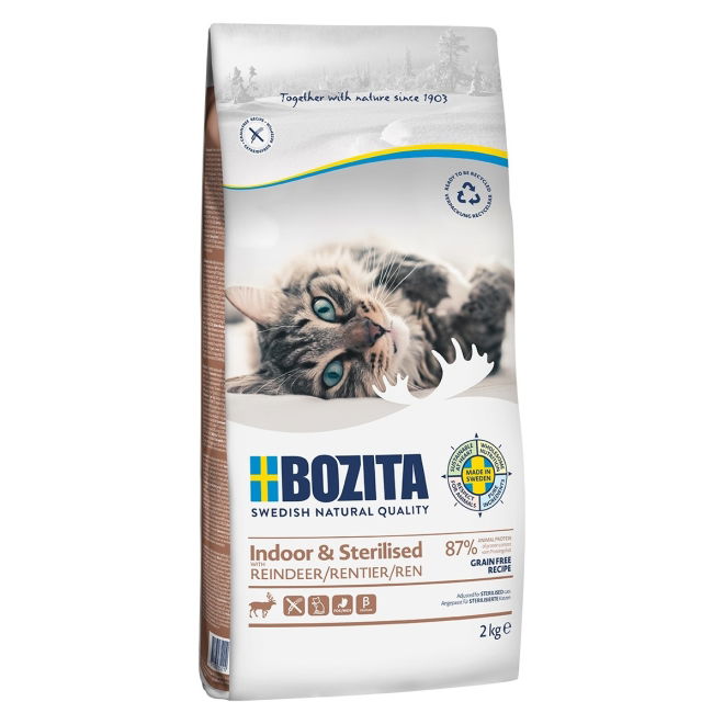 Bozita Indoor & Sterilized Grain Free Reindeer