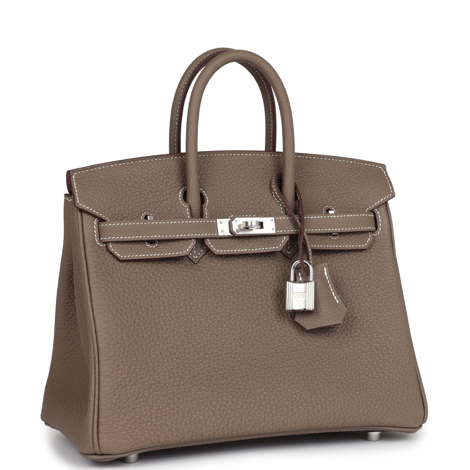 Birkin 25 Etoupe Togo Palladium Hardware