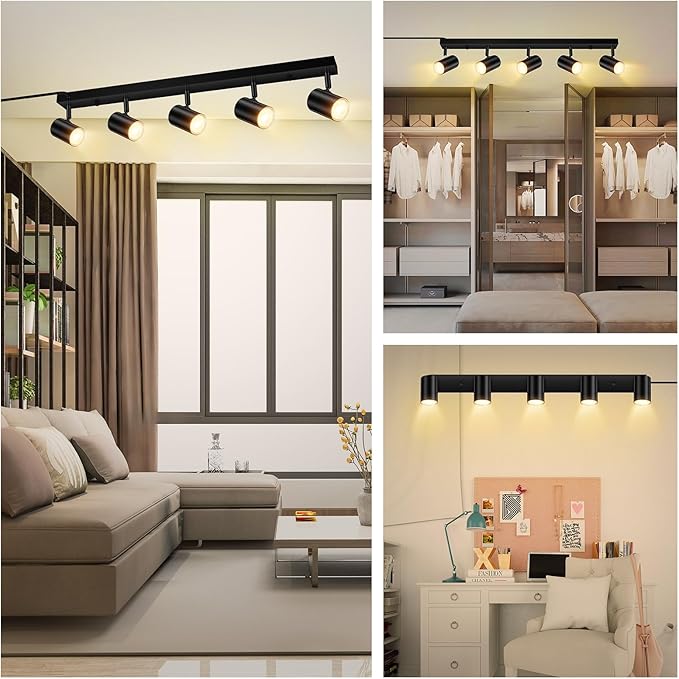 SPOTLUMINARA 5 Light Track Lighting Kit