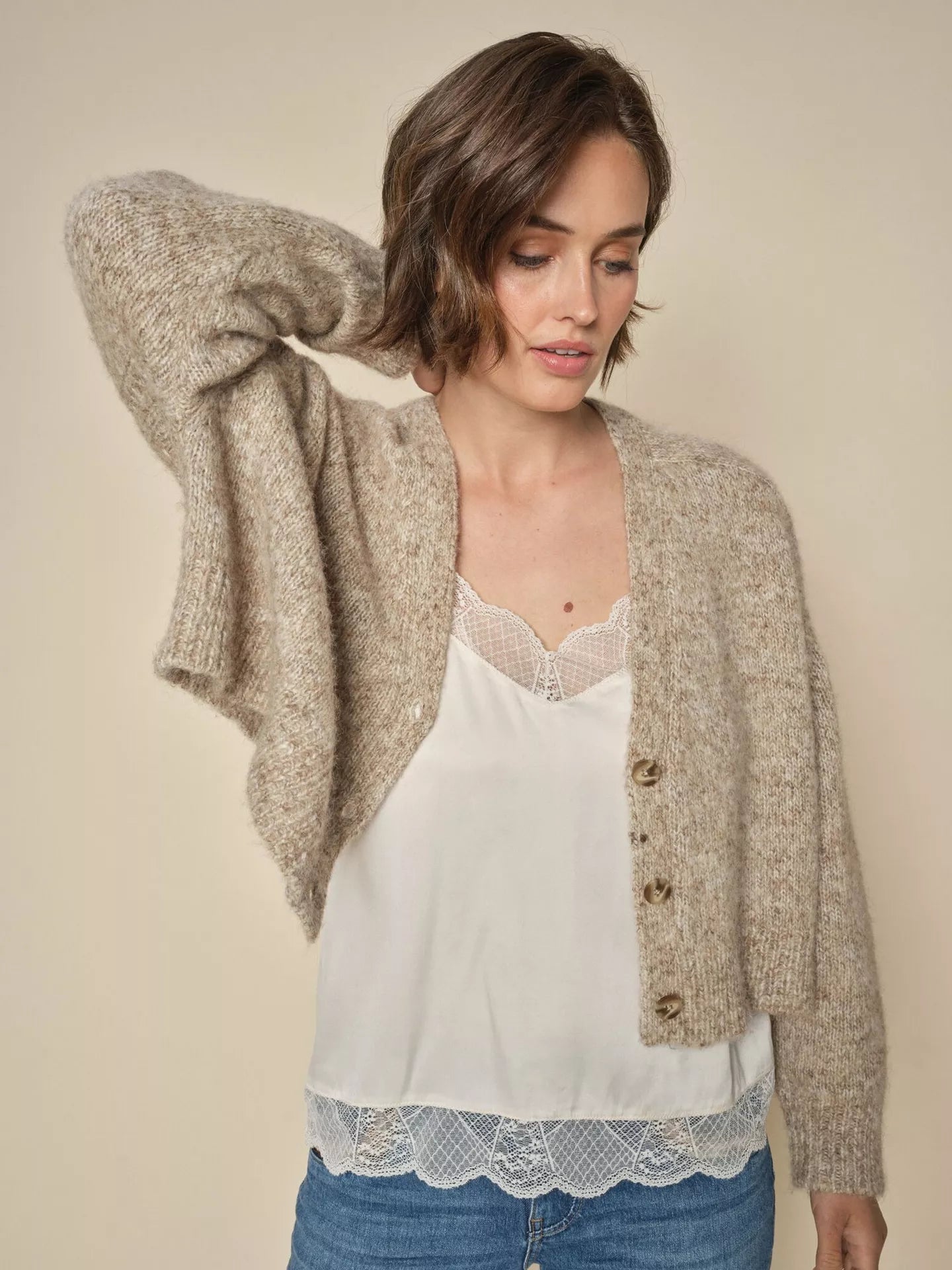 V-Neck Slouch Knit