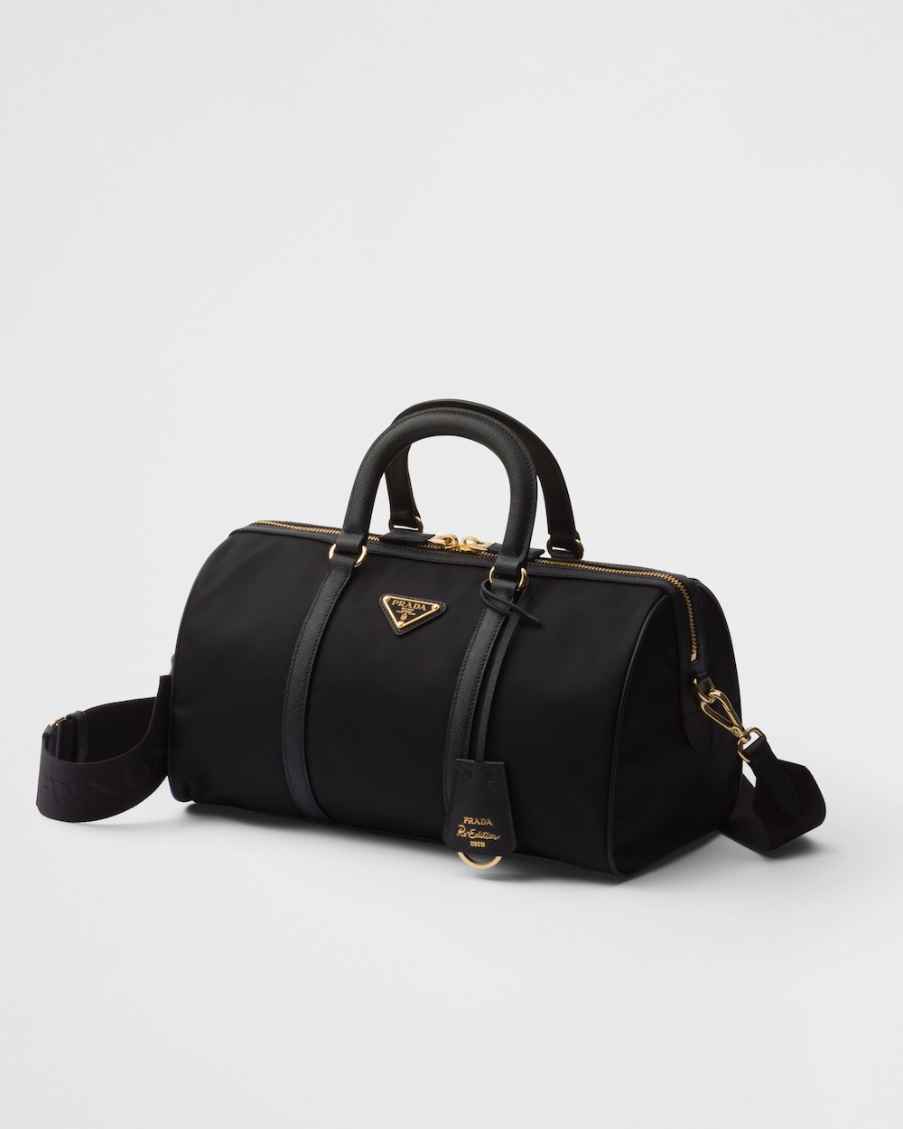 Re-Edition 1978 Medium Re-Nylon and Saffiano Leather Top-Handle Bag