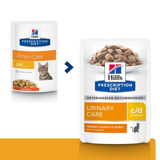 Hill's Prescription Diet Feline c/d Urinary Care Multicare Chicken 12x85 g