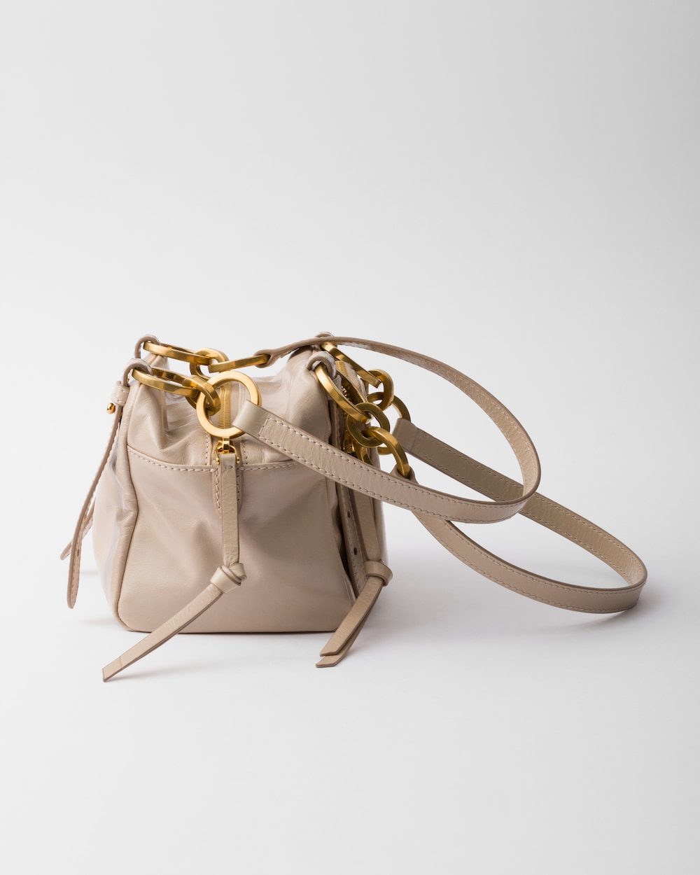 Dangle Leather Top-Handle Mini-Bag