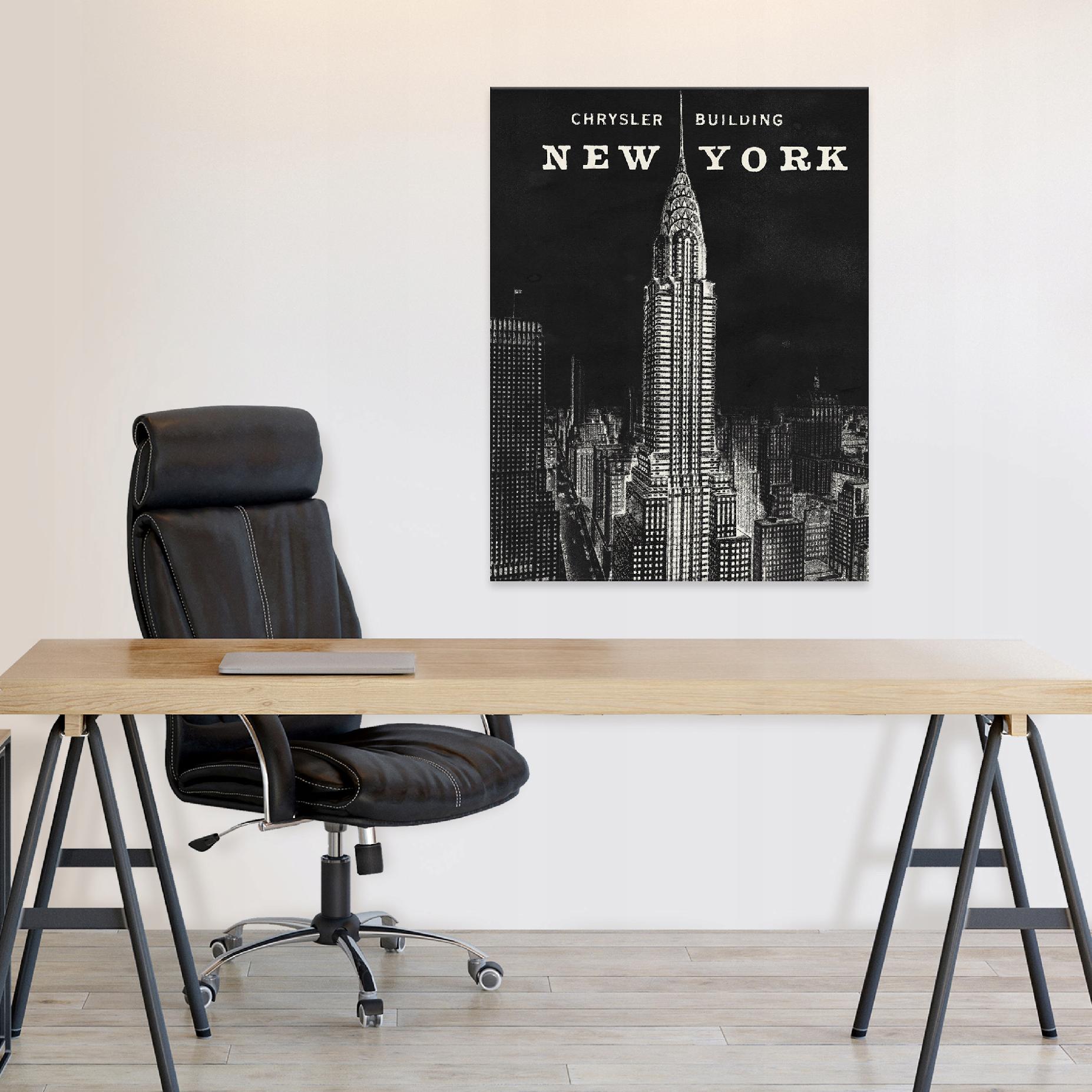 New York painting for the living room or bedroom, black, 60x40