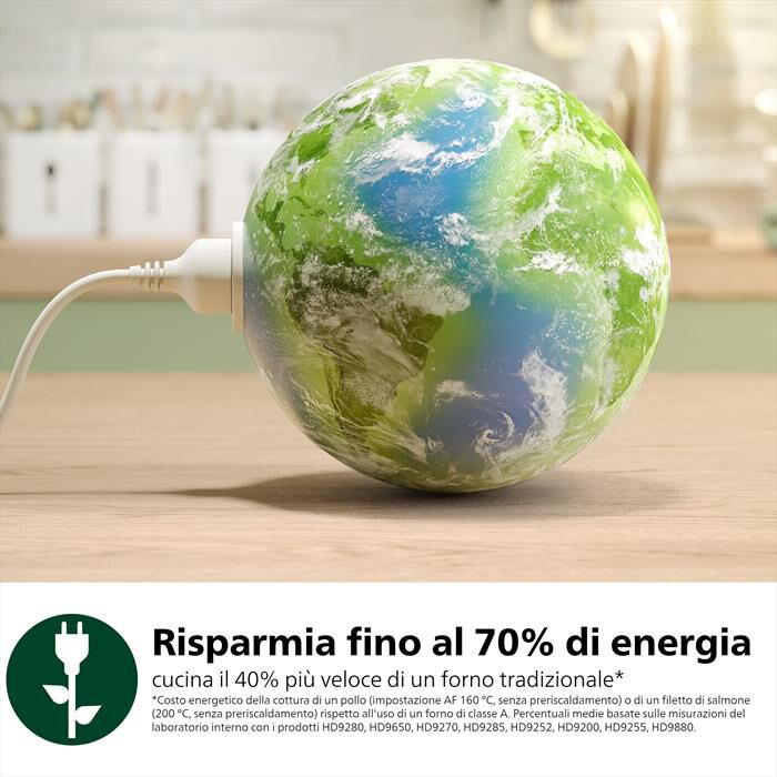 PHILIPS - FRIGGITRICE AIRFRYER SERIE 7000 DA 8.3L HD9876/90-nero