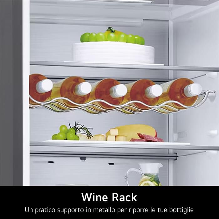 LG - Frigorifero combinato GBV5240DPY Classe D 387L-Argento