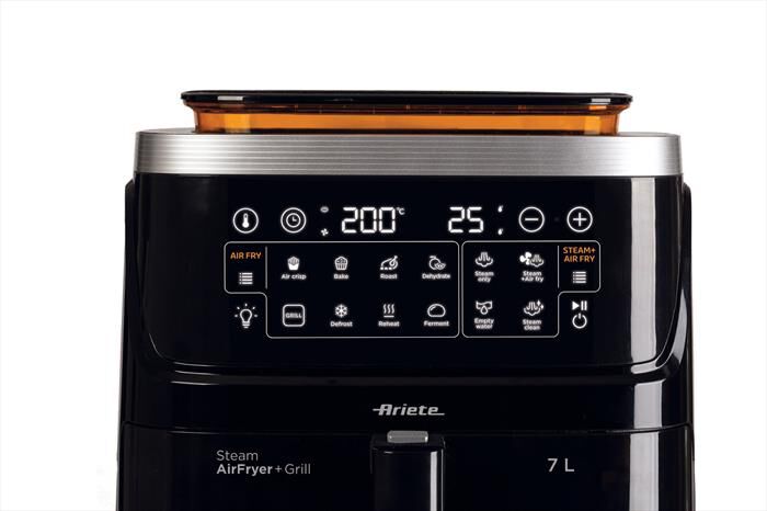 ARIETE - 4636/00 FRIGGITRICE AD ARIA, VAPORE E GRILL-Black